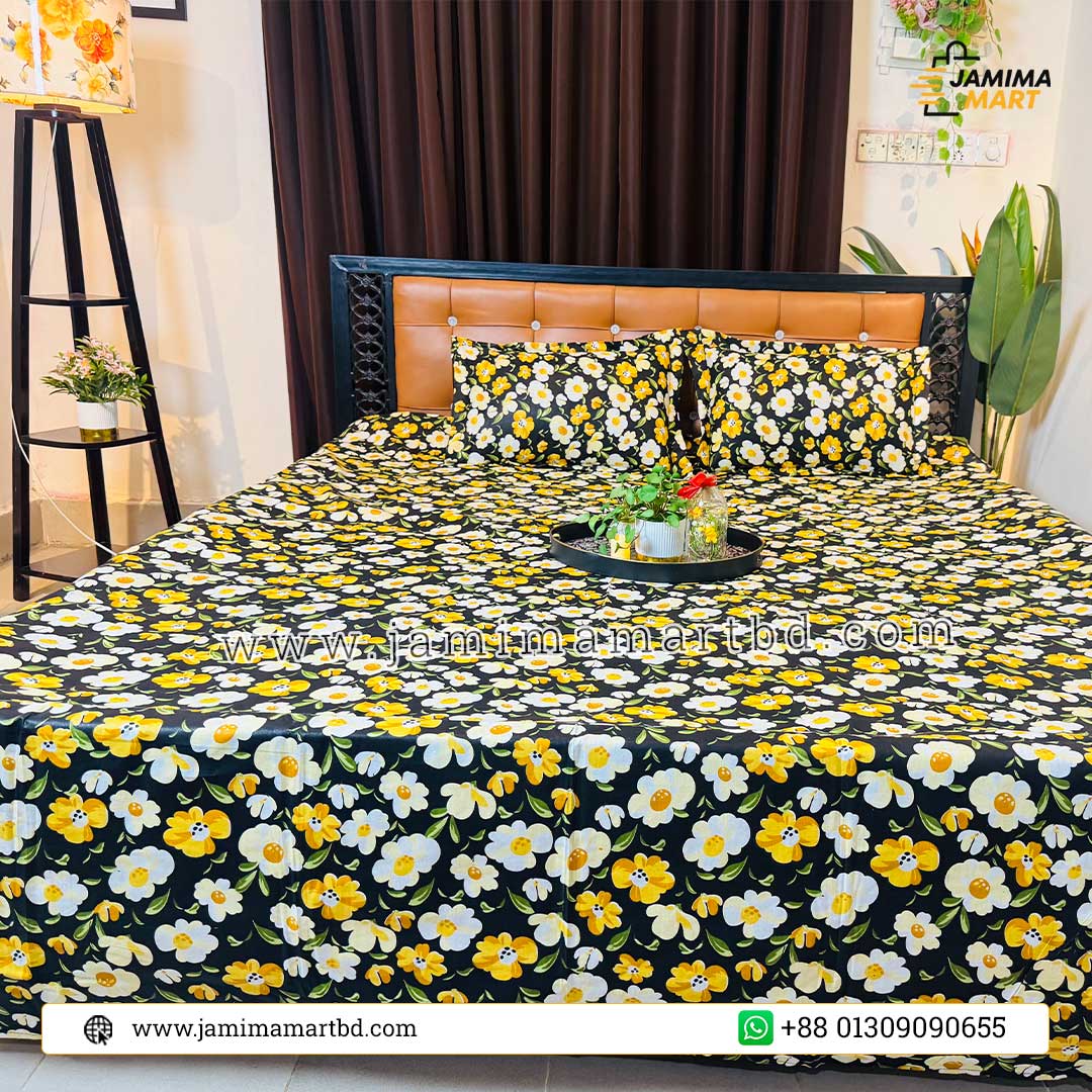 Exclusive HomeTex Bedsheet Set – 100% রঙ ও ফেব্রিক গ্যারান্টি! 10 - Image 2